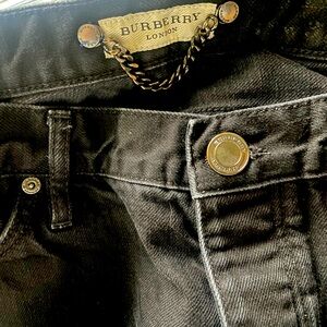 Bootleg Black Burberry London Jeans 32R